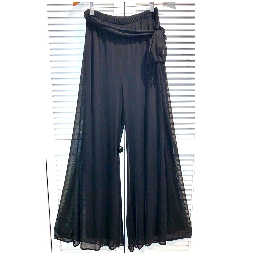 Vintage Connected Wide leg double layered stretchy pants Size Small